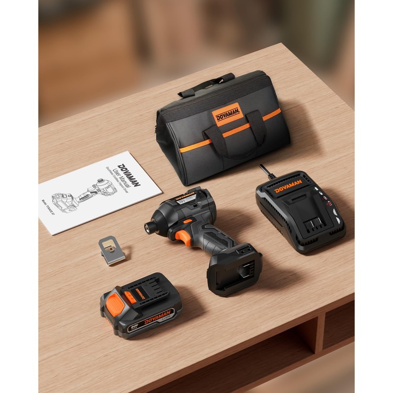 TITANCE X7 20V Brushless Impact Driver, 1/4'' Hex Compact Cordless
