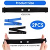 2 Pack Heart Rate Monitor Chest Strap Replacement, Adjustable Heart