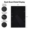 Fkvat 8x12 Picture Frame, Black Modern Thin Aluminum Metal Photo