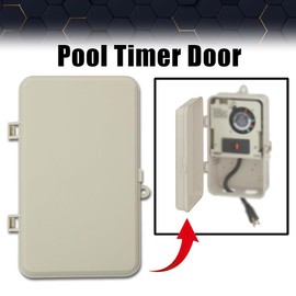 PIT66 Swimming Pool Timer Cover, Fit For Plastic Intermatic Box Cover (Beige)