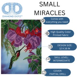 Diamond Dotz at Home - Small Miracles, Partial Drill, Round Dotz, Diamond Painting Kits, Diamond Art Kits for Adults, Gem Art, Diamond Art, Diamond Dotz, 12"x16"