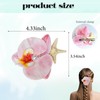 Pink Orchid Hair Clip for Women Girls Hawaiian Flower Clip