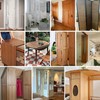 Leliafleury 4Pcs Flush Door Hinges 2 Inch Cabinet Mute Hinges