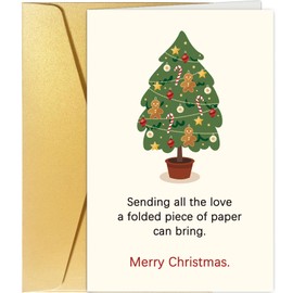 Snarky Christmas Card for Friends, Sarcastic Christmas Card for Family, Hilarious Holiday Card, Sending All the Love Christmas Card