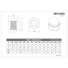 SECCARO M3 Acorn Nuts Stainless Steel V2A VA A2 DIN