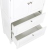 SEGAWE Bathroom Storage Unit Freestanding Cabinet with 2 Drawers and