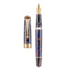 Asvine P20 Purple Resin Fountain Pen Piston Filling, Gold Plated