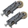 1 x Pair Sliding Patio Door Steel Rollers 32mm Wheels
