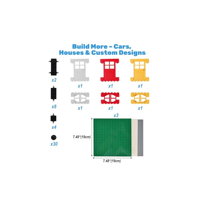 1600 PCS Building Bricks Set, Classic Bulk Building Blocks Compatible