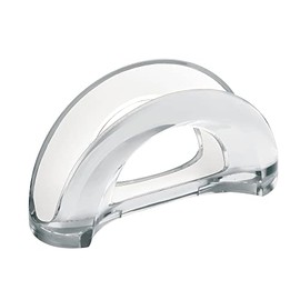 Guzzini Napkin Holder, White, 18.4x7.2x9.6 cm