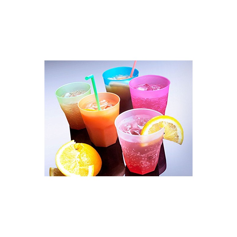 Idea-station Plastic Cups Reusable 350 ml Pack of 30 Colourful