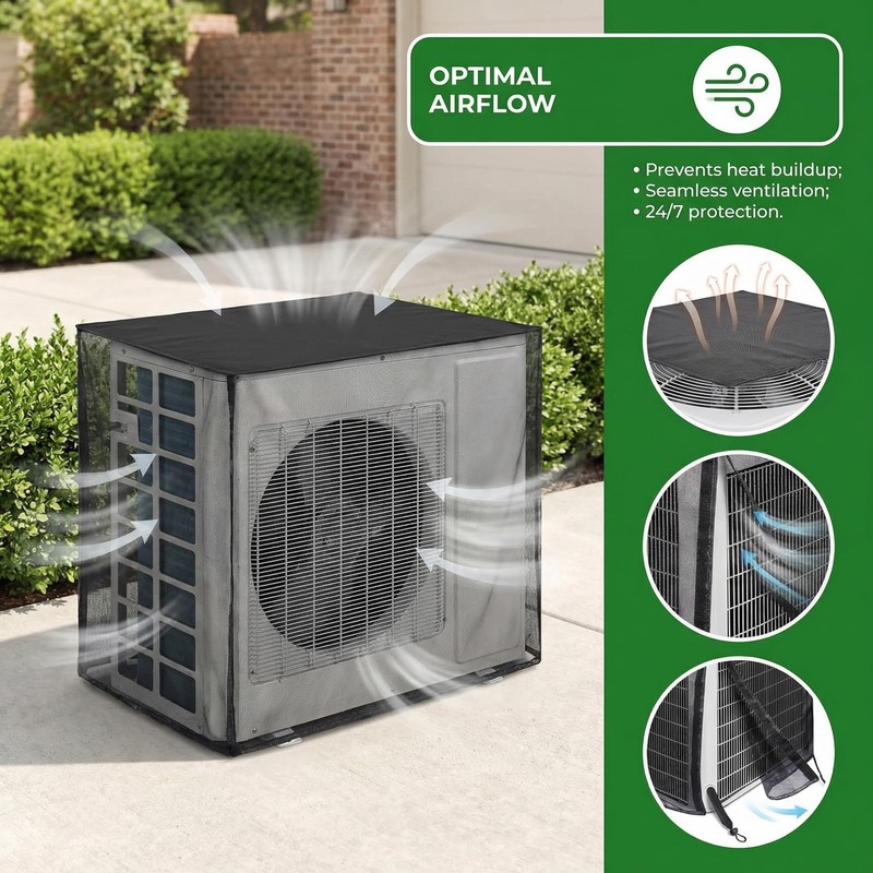 Little World Air Conditioner Cover Outdoor AC Unit Screen Cover