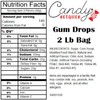 Candy Retailer Gum Drops 2 Lb Bag