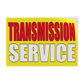 Decal Stickers Multiple Sizes Transmission Service Car Auto Body Shop Repair Industrial Vinyl Safety Sign Label Automotive 36x24Inches