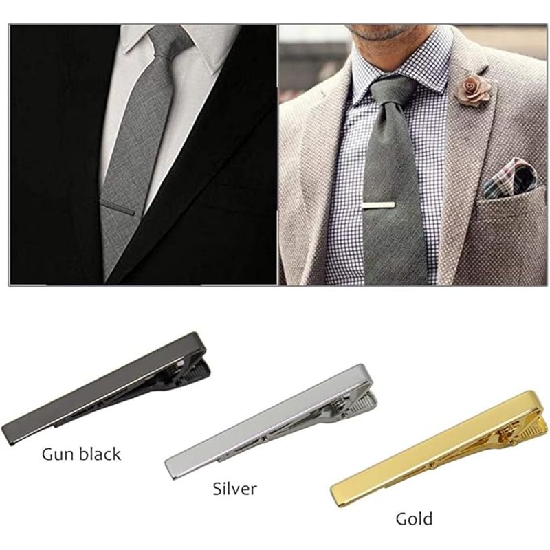 Tie Bar BetterJonny 6-Piece Tie Bar Classic Style Tie Bar