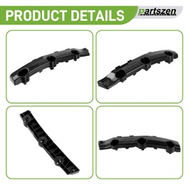 62222-4BA1A NI1032108 2Pcs Front Bumper Bracket Holder Fit for Nissan Rogue 2014-2019 Bumper Covers Replace 62223-4BA1A NI1033108