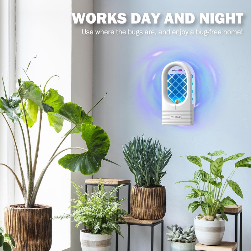 Fly Trap Indoor, 2 Pack Flying Insect Trap, Plug-in Fruit