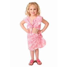Making Believe Girls Hawaiian Aloha Luau Halter & Sarong Party Dress Up Set Size Small