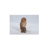 Hi-Line Gift Ltd Tawny Owl on Stump, 6.75", Brown