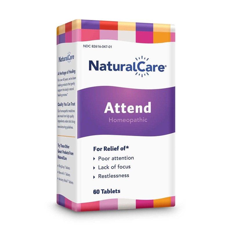 NaturalCare Attend Tablets, 60ct - May Help Improve Focus &