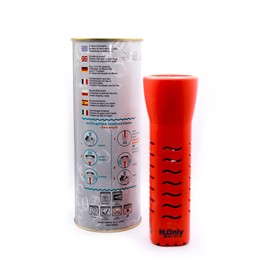 H2OnlyBattery Flashlight - No Batteries Needed - Water Powered (or Any Liquid)- No Expiration Date - Emergency Light - Last up to 1500 Hours - Water Capsule Included - Orange, FL-102/U