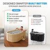 Zennest Foldable Portable Bathtub for Adults – 2-in-1 Hot &