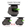 Leveling Casters Heavy Duty, 4-Pack with Tool-Free Ratchet, 2200 Lbs