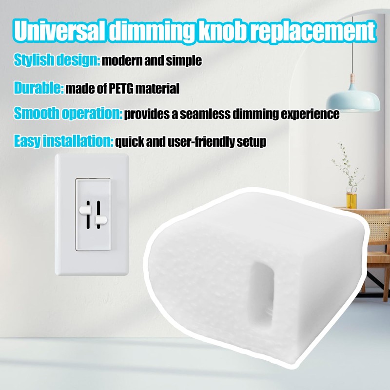 4pcs Dimmer Switch Knob, PETG Material Dimmer Knob Replacement Dimmer