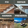 PC Products Wood Repair Epoxy Paste and Wood Hardener Kit,