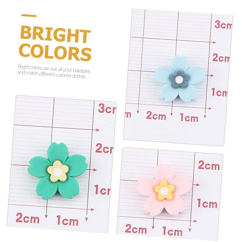Beavorty 30pcs Mini Flowers for Hair Clips Craft Embellishments for