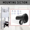 Wall Hung Toilet Gasket and Connector Set Compatible with Geberit