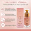 Bronzer Highlighter Oil SPF45, Bronzer Shimmer Body Oil with Glitter