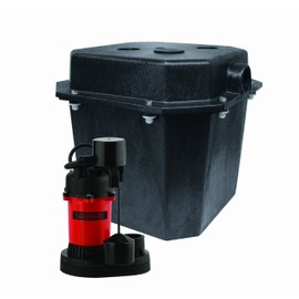 Red Lion RL-SPS33 14942736 1/3 HP, 115-Volt, 3200 GPH Under-Sink Sump Pump System with 6 Gallon Basin