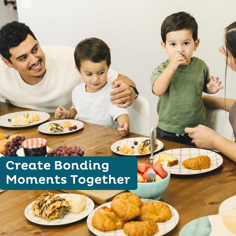 Nook Theory 4-Pack Bamboo Fiber Dinner Plates - Alternative for