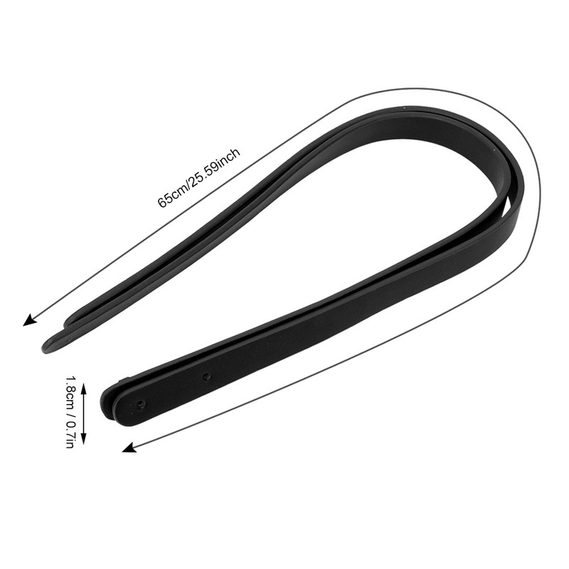 2PCS 65cm Handmade Leather Bag Handles with Rivets DIY Patchwork