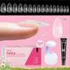 Beetles Tipex Instant Apex Nail Extension Tips Kit Almond/Coffin/Square/Oval/Stiletto/Squaoval Shape