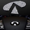 Bling Steering Wheel Logo Caps for Infiniti 2012-2021,DIY Diamond Crystal