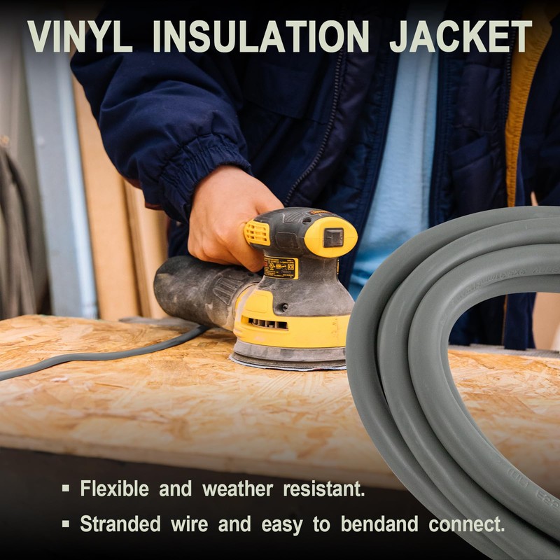 EP 3 Ft Lighted Extension Cord - 12/3 SJTW Heavy