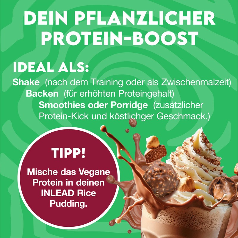 Inlead Vegan Protein - Nougat Pralines | Creamy Consistency -