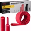 CUBEFELLER® 3:1 Ratio 3/4 Inch (19.1mm) Red Heat Shrink Tubing