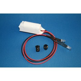 TWIN FLASHING BLUE 5MM LED ALARM CCTV DUMMY