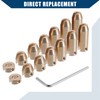 A ABSOPRO 14pcs Brass Wheel Spoke Balance Weight Refill/Set/Gold Tone