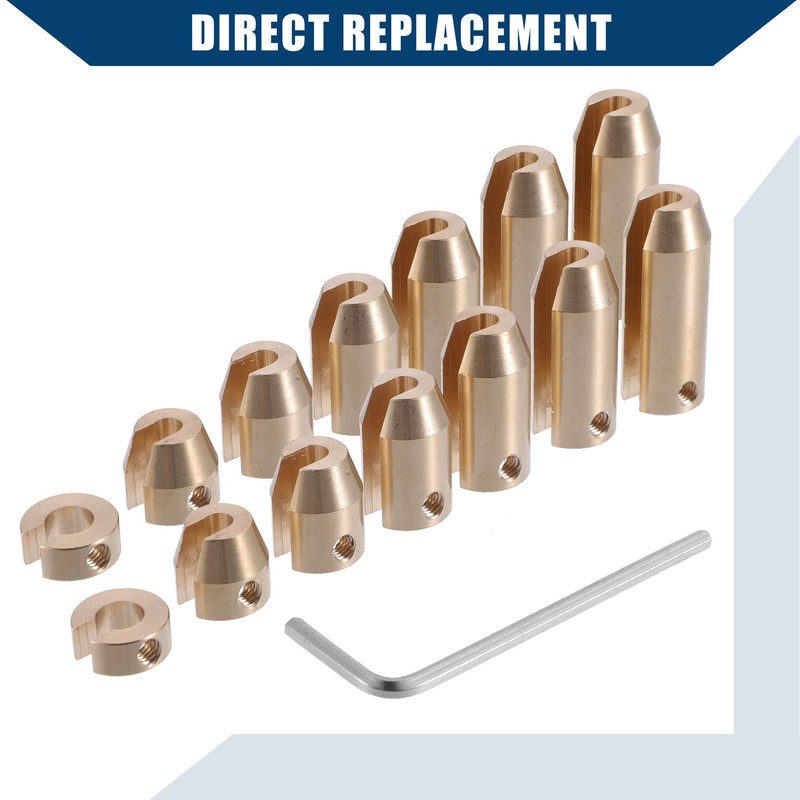 A ABSOPRO 14pcs Brass Wheel Spoke Balance Weight Refill/Set/Gold Tone