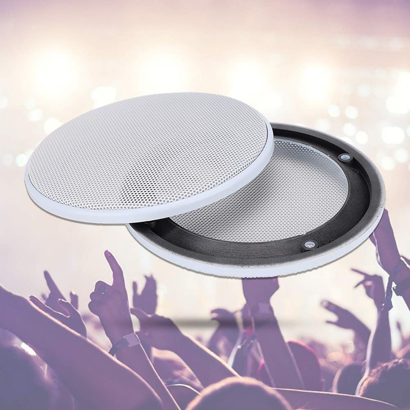 White Round Speaker Cover Ceiling Speaker White Cover Metal Cold