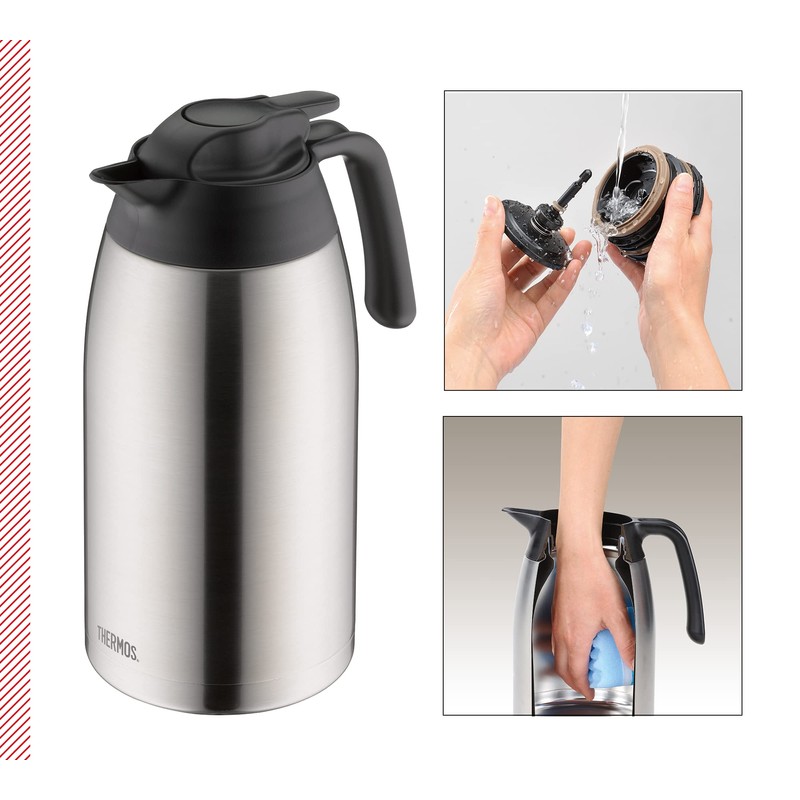 Thermos THV Thermos Flask - Matte Stainless Steel