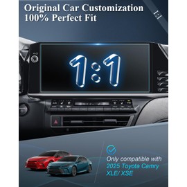BIBIBO Matte Anti Glare for 2025 2026 Toyota Camry Screen Protector 2025 2026 Toyota Camry XLE/XSE 12.3" Frosted Protective Film [Tempered Glass Anti-Scratch Matte] Toyota Camry Accessories 2025