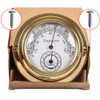 4-inch Dial Brass Case Thermometer Hygrometer -20°C ~ 50°C Wall