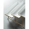 YHOSSEUN Large Tiered Serving Stand with Platters 3 Tier Serving
