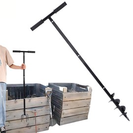 Compost Stirring Tool 45.6 inch Compost Turning Tool Outdoor Manual Composting Bar Compost Turner Aerator Accessories Outdoor Turner and Mixing Tool