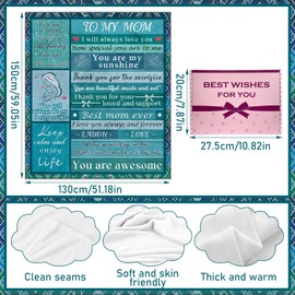 Gifts for Mum Birthday Gifts, NlsqEU Birthday Gifts Blanket for Mum, Blanket Gift for Mum from Daughter or Son, Presents for Mother's Day, Christmas, Fluffy Blanket for Mum, mum Blanket Gifts(English)